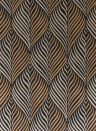 Nina Campbell Wallpaper Bonnelles Black/ Gilver/ Gold