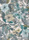 Tapete Valldemossa v. Osborne & Little - Ivory/ Sea Blue