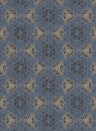 Eijffinger Wallpaper Boho Flower Indigo Gold