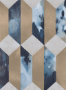 Eijffinger Papier peint Enso 7 - Kupfer Blau Weiß