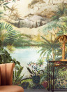 Eijffinger Wallpaper Tropical Mehrfarbig Grün