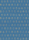 Eijffinger Wallpaper Lady Bug Blau/ Gold
