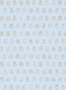 Eijffinger Wallpaper Lady Bug Blau/ Pastell/ Gold