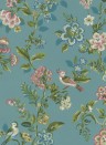Eijffinger Wallpaper Botanical Print Meeresblau