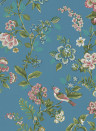 Eijffinger Wallpaper Botanical Print Kristallblau