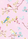 Eijffinger Papier peint Early Bird - Mehrfarbig Rosa