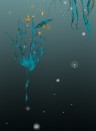 Edmond Petit Wallpaper Nautilus/ Méduses/ Nénuphars - Noir Nénuphars droit - Noir