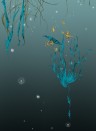 Edmond Petit Wallpaper Nautilus/ Méduses/ Nénuphars - Noir Nénuphars gauche - Noir