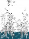 Edmond Petit Wallpaper Licvres/Fenouil/Tournesol - Bleu Tournesol Gauche - Bleu