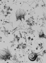 Edmond Petit Wallpaper Jardin Les Arabesques Gris Bleuté