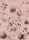 Edmond Petit Papier peint Jardin Les Arabesques - Rose Poudré