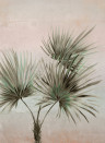 Eijffinger Wallpaper Palm Ombre Grau Grün