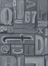 Ralph Lauren Wallpaper Copeley Letterpress Zinc