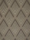 Flock Tapete Jazz Age Geometric von Ralph Lauren - Bronze