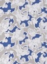 Florale Tapete Deauville von Isidore Leroy - Bleu