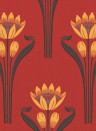 Isidore Leroy Wallpaper Tulipes Rouge