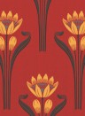 Florale Tapete Tulipes von Isidore Leroy - Rouge