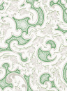 Isidore Leroy Wallpaper Volutes Vert