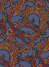 Isidore Leroy Wallpaper Charlotte Bleu nuit