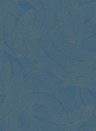 Isidore Leroy Papier peint Plumes - Bleu