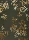 Isidore Leroy Wallpaper Bambous Vert Doré