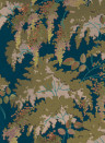 Isidore Leroy Wallpaper Frondaisons Paon