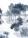 Isidore Leroy Carta da parati panoramica Dune Bleu - Bleu - Bahnen 1/2/3
