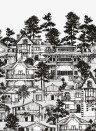 Häuser Wandbild Première Ligne von Isidore Leroy - Grisaille