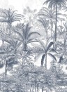Dschungel Wandbild Amazone Hoch von Isidore Leroy - Bleu