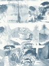 Paint & Paper Library Papier peint panoramique Abbey Gardens - Blue Blood