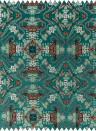 Clarke & Clarke Fabric Emerald Forest - Jacquard - Teal