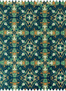 Clarke & Clarke Fabric Emerald Forest - Velvet - Midnight