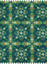 Clarke & Clarke Fabric Emerald Forest - Velvet - Teal