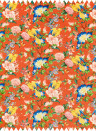 Clarke & Clarke Fabric Golden Parrot - Velvet - Coral