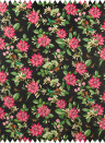 Clarke & Clarke Fabric Pink Lotus - Velvet - Noir
