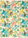Clarke & Clarke Fabric Sapphire Garden - Linen/ Ivory