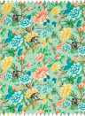 Clarke & Clarke Fabric Sapphire Garden - Linen - Mineral