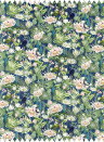 Clarke & Clarke Fabric Waterlily - Velvet - Midnight