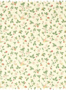 Clarke & Clarke Fabric Wild Strawberry - Linen/ Ivory