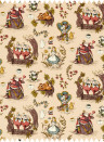Sanderson Fabric Alice in Wonderland - Caramel