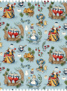 Sanderson Fabric Alice in Wonderland - Puddle Blue