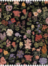 House of Hackney Fabric Florialia - Velvet - Noir