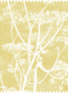 Cole & Son Tessuto Cow Parsley Linen - White/ Chartreuse