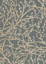 Osborne & Little Wallpaper Twiggy Black/ Gold/ Silver
