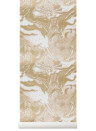 Ferm Living Wallpaper Marbling Gold