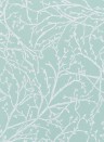 Osborne & Little Wallpaper Twiggy Eau de Nil / White / Silver