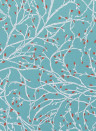 Osborne & Little Wallpaper Twiggy Duck Egg / Terracotta
