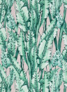 Osborne & Little Wallpaper Tiger Leaf Mint / Blush