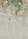 Osborne & Little Carta da parati Trailing Orchid - Metallic Silver