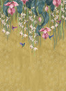 Osborne & Little Carta da parati Trailing Orchid - Metallic Gold